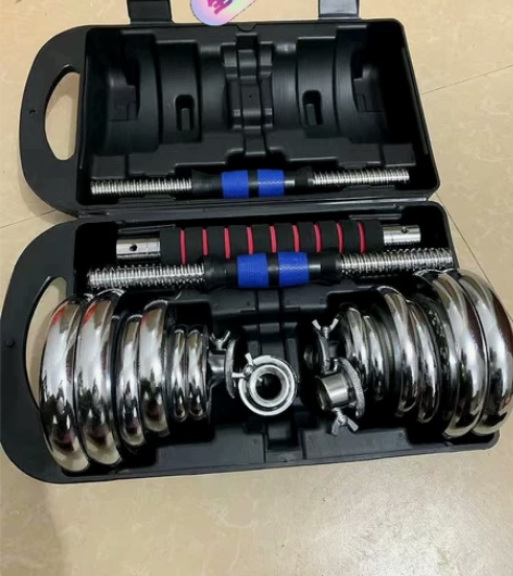 出售男士家用运动健身器材亚玲一对25㎏纯铁...
