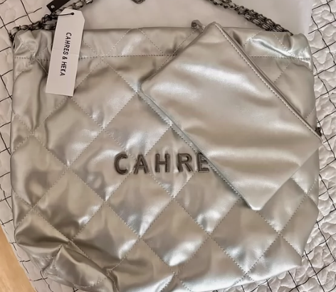 CH家软皮菱格香风枪色五金大号托特包垃圾袋...