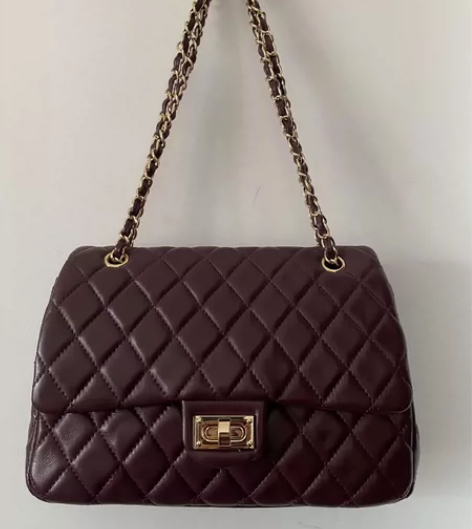 皮18.菱格羊皮链条包 几年前购于实体店 ...