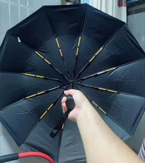 32骨全自动雨伞男加大号折叠黑胶女晴雨两用...