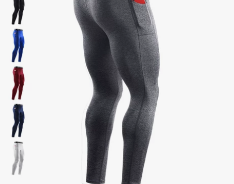 春秋薄款篮球运动紧身裤男弹力速干透气训练打...