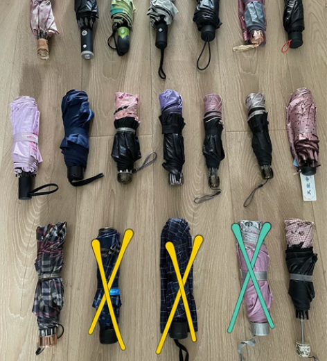 天堂集成遮阳黑胶重工刺绣自动晴雨洋伞 正品...