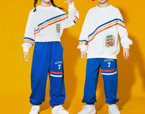 儿童啦啦队演出服中小学生运动会服装开幕式团...