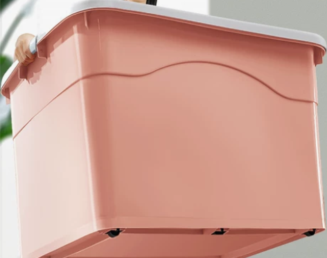 特大号收纳箱塑料有盖家用桌面收纳盒加厚储物...