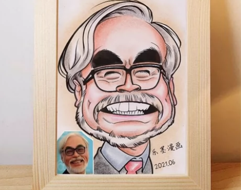 手绘真人画像 似颜夸张漫画头像设计 卡通人...