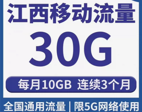 江西移动流量30GB 移动流量包（3个月*...