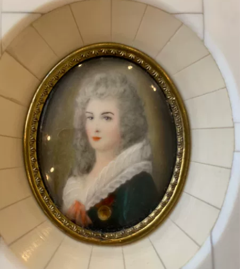 奥地利微形人物肖像画英国直播群购入，手绘画...