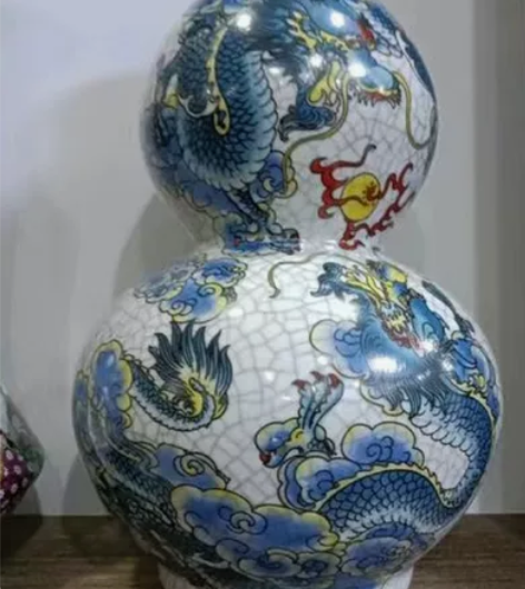 亏本包邮出一些景德镇瓷器葫芦陶瓷瓶花瓶中式...