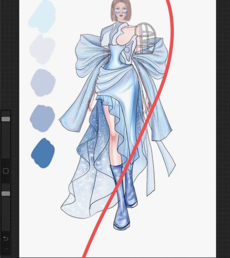 服装设计线稿效果图款式图打版制版结构图 央...