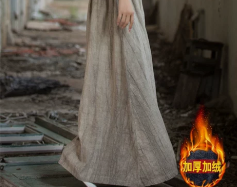 MiMiqueen韩国苎麻扎染新中式23秋...