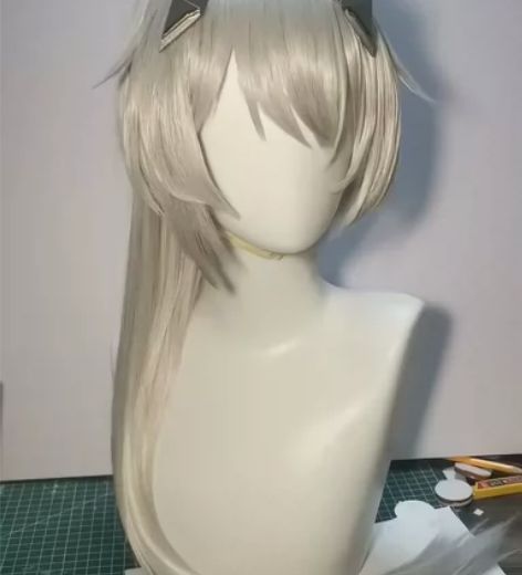 深空之眼cos 国常立COS假毛和头饰 标...