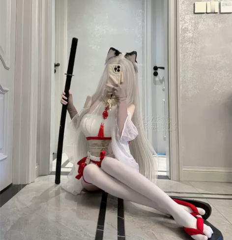 永劫无间土御门胡桃白丝御宅萝梦cos 全套...