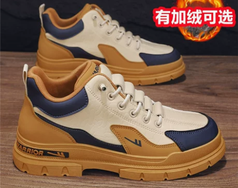 回力男鞋冬季2023新款运动休闲工装板鞋加...