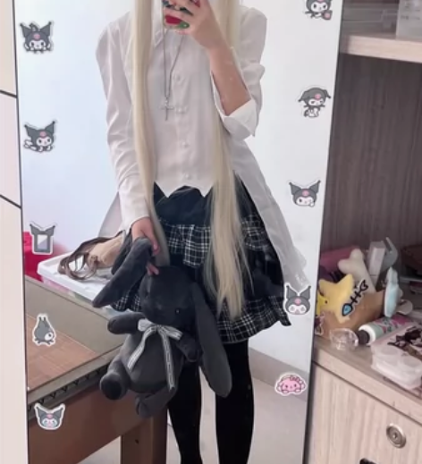 穹妹cos服 送假毛（戴了一次有点乱 不会...