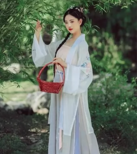 花朝记 汉服 朝颜三件套 褙子+宋抹+宋裤...