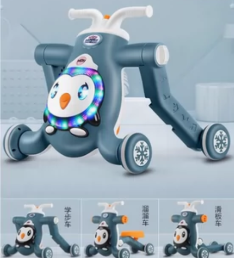 婴儿学步车手推车儿童防侧翻防o型腿三合一多...