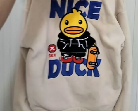 全新正品秋冬款小黄鸭一体奥粒绒植绒滑板鸭大...