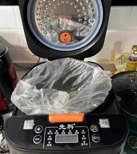 先科5升容量电饭煲带蒸笼饭勺和量杯家用煲汤...