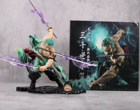 #海贼王 #潮流盲盒手办 三千世界索隆海贼...