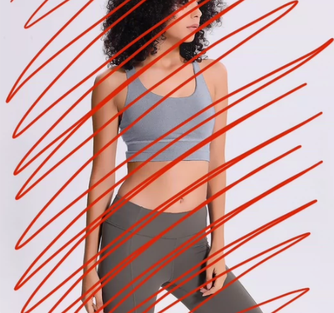 6/M码全新外贸瑜伽运动健身弹力背心 上胸...