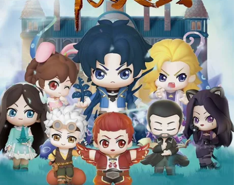 斗罗大陆盲盒公仔唐三小舞手办动漫周边人物模...