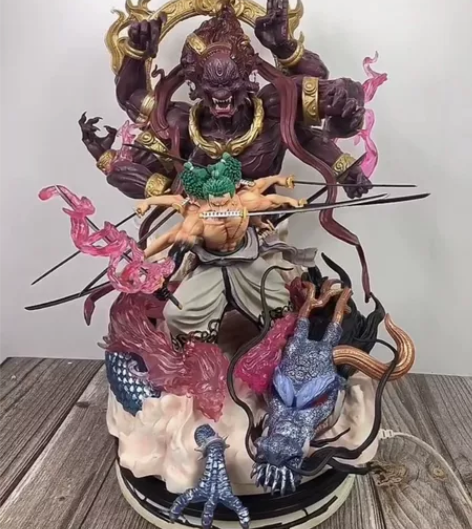 全新 优质版海贼王手办 九刀流阿修罗索隆手...