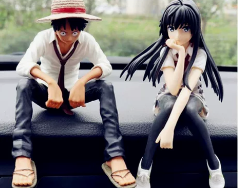 全新包邮动漫海贼王车载摆件网红路飞手办雪乃...