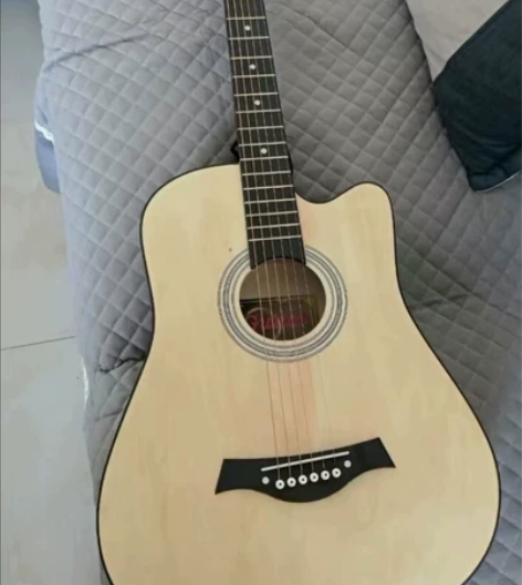 【低价转让】全新包邮38寸顶级云杉木单板民...