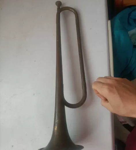 老式冲锋号，纯黄铜，350克，怀旧的古董，...