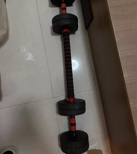 品健哑铃男士健身器材家用杠铃亚铃一对可调节...