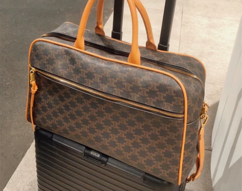 中古开口笑旅行包2023新款大容量健身包度...