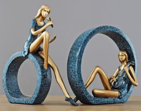 创意小摆件家居软装饰品客厅酒柜工艺品房间卧...