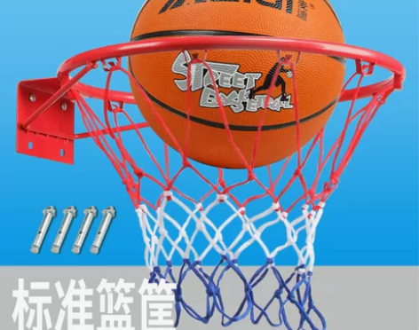 户外儿童篮球框 壁挂式青少年篮球架室内标准...