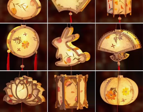 全新包邮！节日兔子灯笼古风宫灯 中秋节元宵...