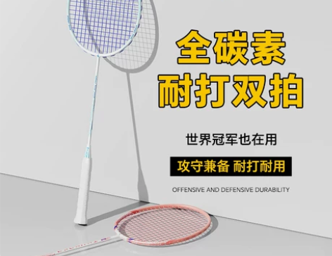 初学者羽毛球拍全碳素超轻正品均衡攻防之刃