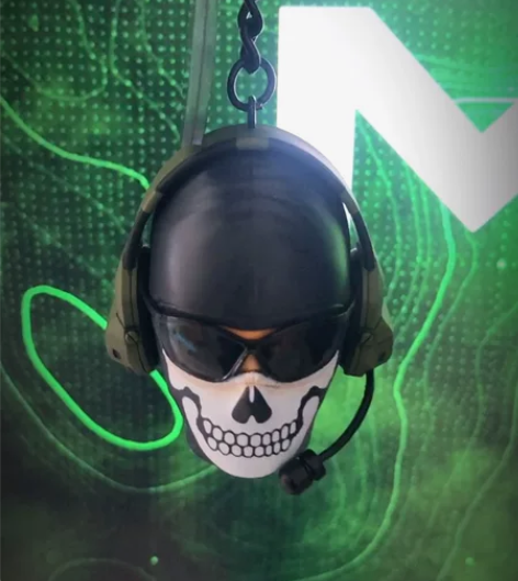 MW使命召唤COD19经典幽灵头像模型桌面...