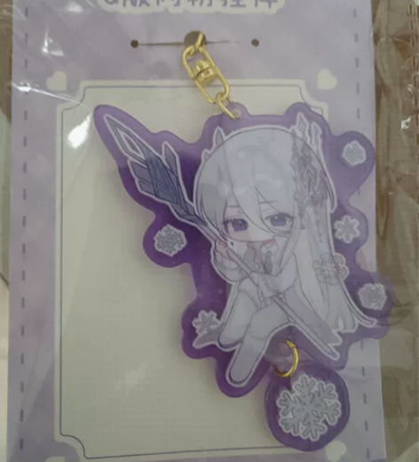 时空中的绘旅人，童话绘卷系列Q版闪粉挂件，...