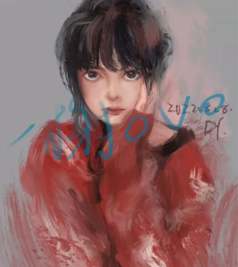 厚涂手绘头像画卡通真人照片动漫人物漫情侣画...