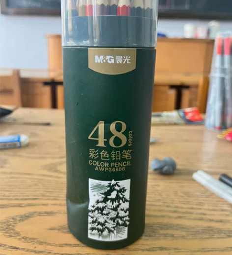 晨光彩铅套装24色水溶性彩色铅笔36色48...