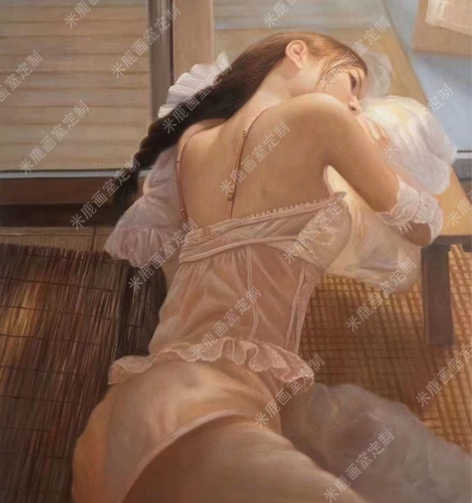 纯手绘定制油画人像风景人物真人肖像手工挂画...