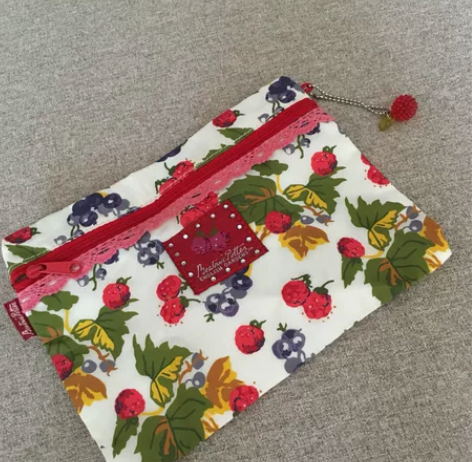 水果集合树莓蓝莓手拿包 收纳包日单出口日单...