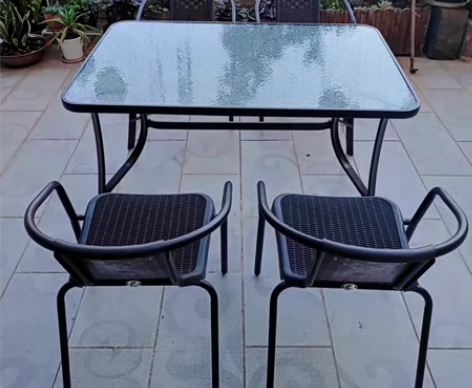 特价处理全新户外庭院桌椅铁艺阳台露台藤椅带...