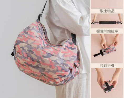 大容量折叠式旅行袋超市购物环保便携防水购物...