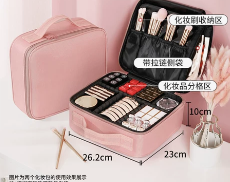 化妆包大容量女便携收纳包品旅行2021新款...