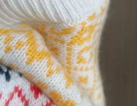 100%山羊绒★时尚设计师拼接款★女V领羊...