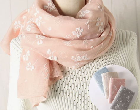 【狂欢价】春秋棉麻围巾女冬季夏季薄韩国纯色...