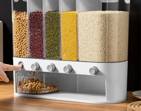 五谷杂粮收纳盒分格米桶防虫防潮食品级密封罐...