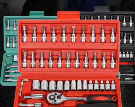 德国进口多功能套筒扳手汽修工具组合棘轮扳手...