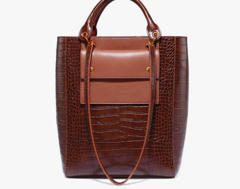 2017新款大包女韩版潮简约百搭鳄鱼纹手提...