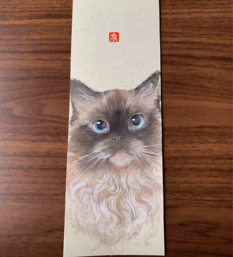 国画手绘宠物头像定制 宠物国画 来图定制 ...